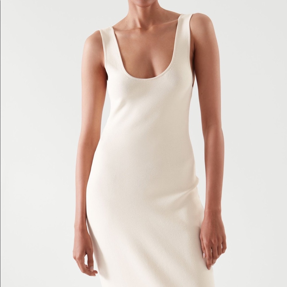 COS Midi Tube Dress in White - Worn Once!
